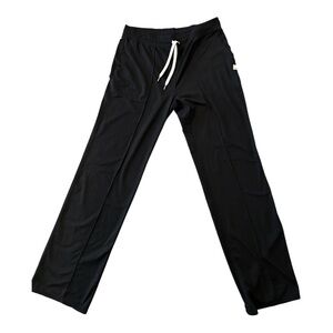 Vuori Halo Essential Wideleg Pant Sz Large Black Mid Rise